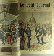 Le Petit Journal année 1895 reliée + de 110 ill.couleur 30,5x44cm 150€ Rare TBE