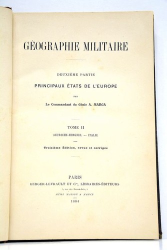 Marga géographie militaire - géographie,