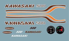 Décalcomanie à l'eau, KAWASAKI 500, maquette, 1:8, Heller, Nagano