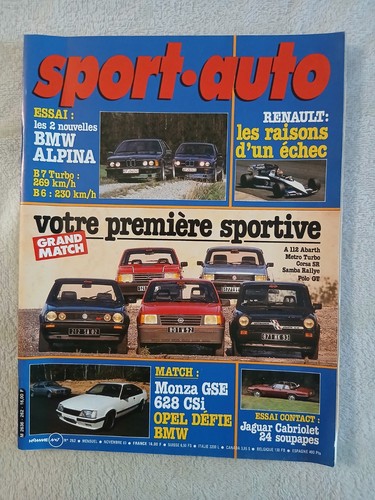 Sport auto 262 1983 a112 - sport,