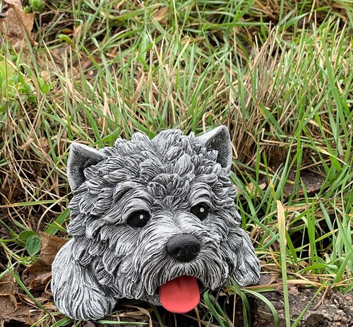 Sculpture pierre westie - sculpture, en
