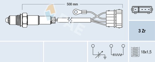 Sonde lambda 77110 fae pour - 77110,