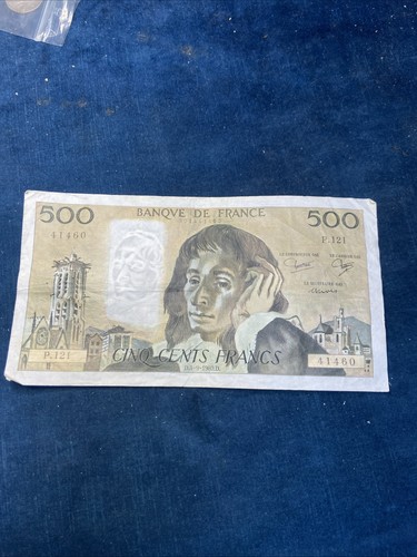 Billet 500 francs pascal du - 500,