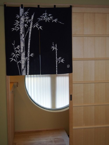 Kyoto bambou motif noren - motif, porte