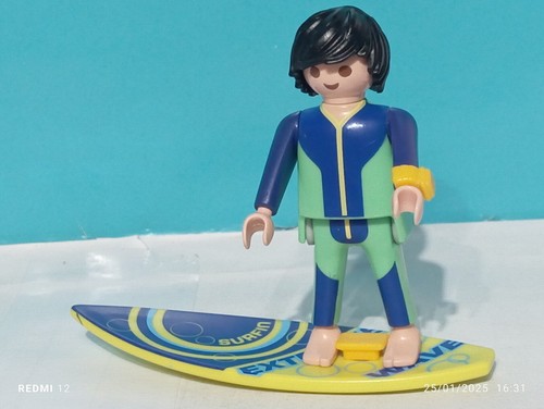 Playmobil figurine surfeur - figurine,