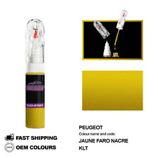 POUR PEUGEOT JAUNE FARO KLT Kit de fixation pinceau stylo peinture retouche s...