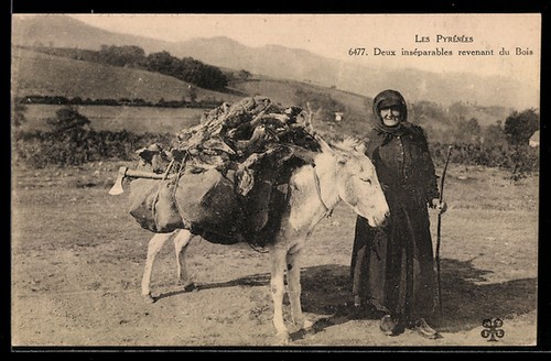 Cpa les pyrénées deux - pyrénées,,
