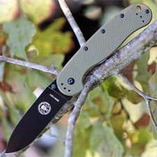 Couteau ESEE Avispa Black D2 Lame Acier D2 Manche FRN OD Green Frame BRK1302ODB