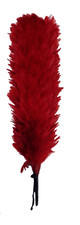 Plumet rouge pour casque de Cuirassier, Pompier, hauteur 25 cm, belle copie.Lot4