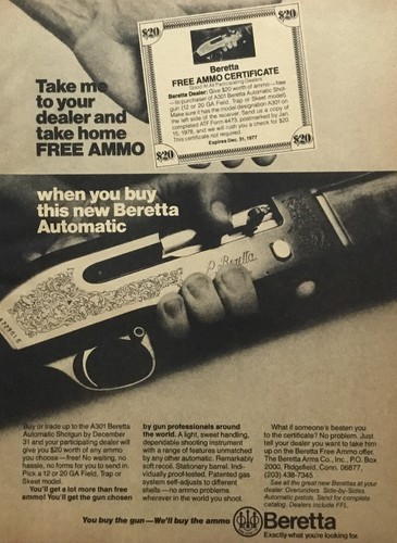 1977 beretta a301 automatic - 1977,