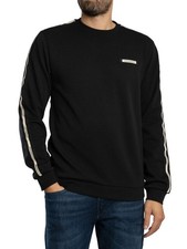 EA7 Pour des hommes Sweat-shirt côtelé de marque, Noir