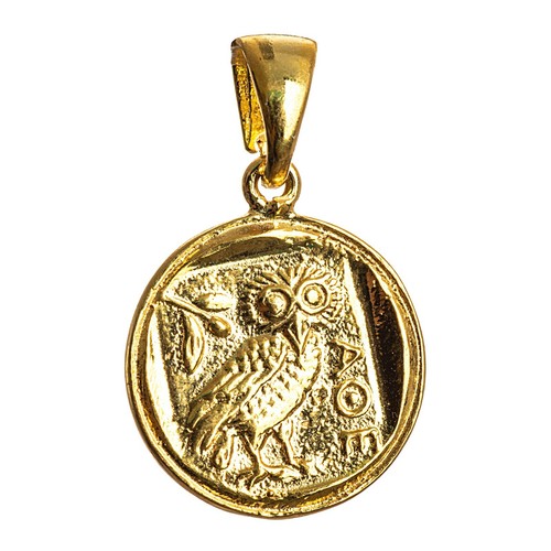 Pendentif plaqué chouette - pendentif,