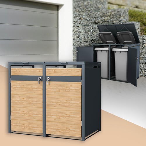 Abri pour poubelles - abri,