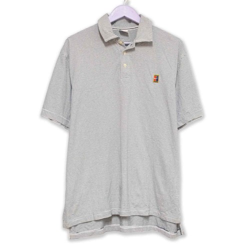 Polo nike vintage rayé blanc - vintage,