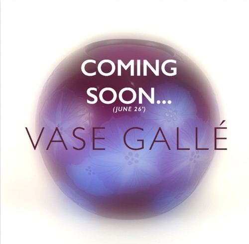 Gallé vase boule original - e.,