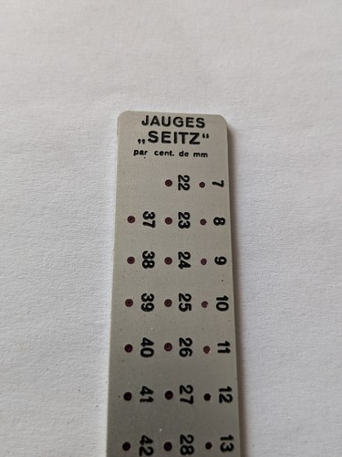 Ancienne jauges seitz rubis - jauges,