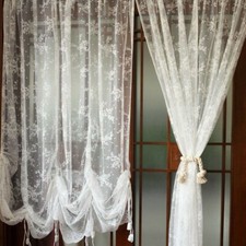 Dentelle Brodé Ballon Rideau