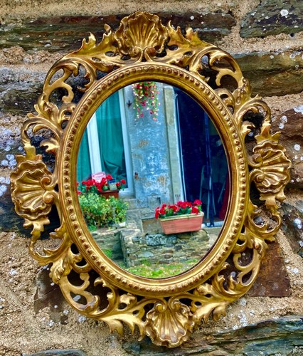 Miroir bois sculpté - en,