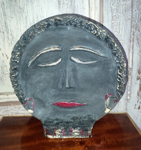 Visage céramique vintage - visage,