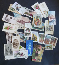 GROS LOT CPA CARTES POSTALES ANCIENNES bon année , chocolat etc voir photos