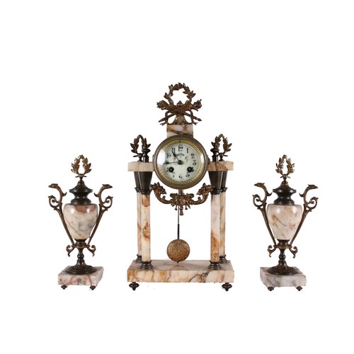 Horloge triptyque ancien - horloge,