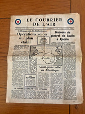LE COURRIER DE L'AIR  14 Octobre 1943 discours général de Gaulle Ajaccio
