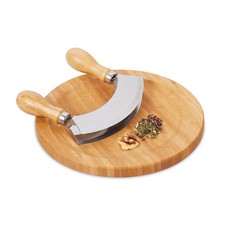 Hachoir berceuse Couteau à découper Ustensile de cuisine 2 lames 20 cm léger