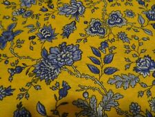 toile métis /coton 2m,80x1,55 fleurie  rideaux ,loisirs créatifs  siéges etc..