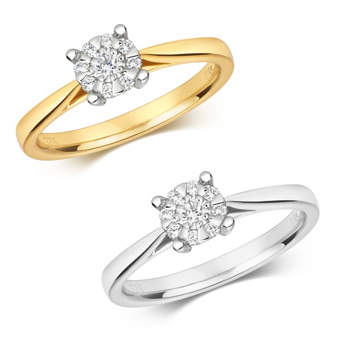 Bague solitaire femme - solitaire, or