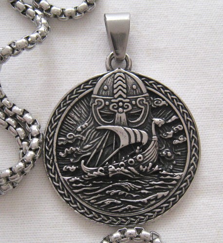 Pendentif acier inox viking - acier,