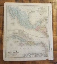 Ancien Main Coloré Carte -