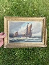 petit tableau ancien huile sur