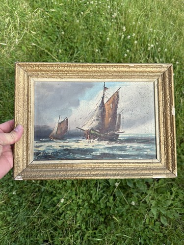 Petit tableau ancien huile - tableau,
