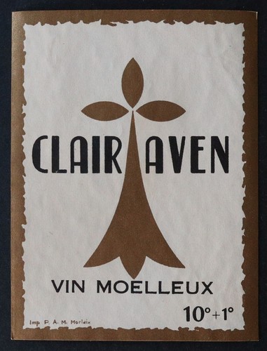 Ancienne étiquette vin clair - ancienne,