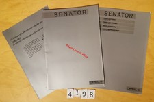 OPEL SENATOR 2.2i 2.5i 3.0i 2.3TD Prospectus + Coloris + ABS 36+4+4 Fr 1984