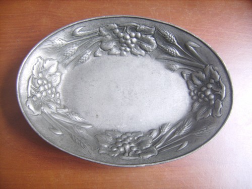 Petit plat ovale ancien - , "art