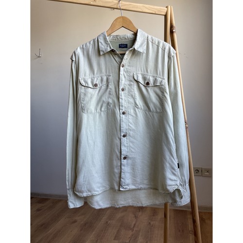 Chemise safari vintage lin - chemise, en