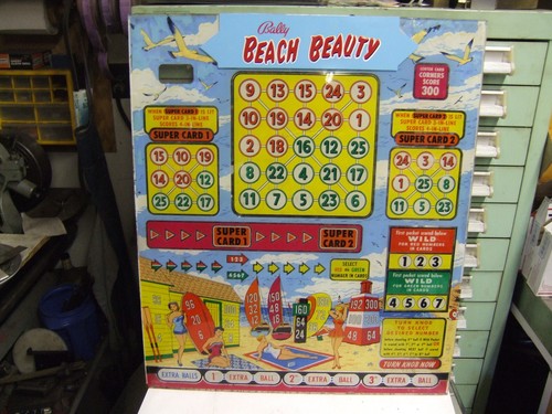 Bally bingo pinball back - pinball,