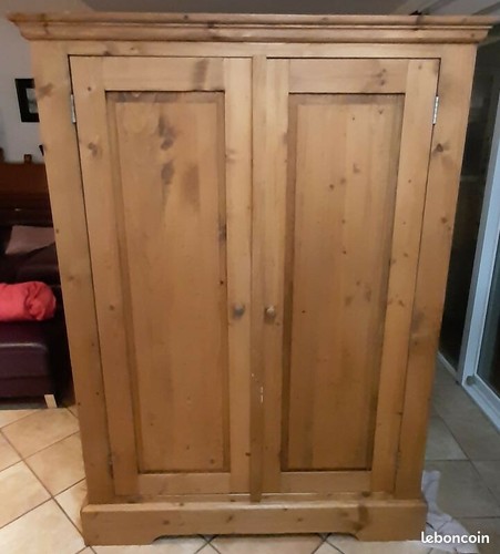 Armoire bureau bois plein - armoire,