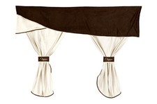 CAMION Rideaux pour DAF XF 95 XF 105 XF 106 14-21 SPACE CAB MARRON / CHAMP