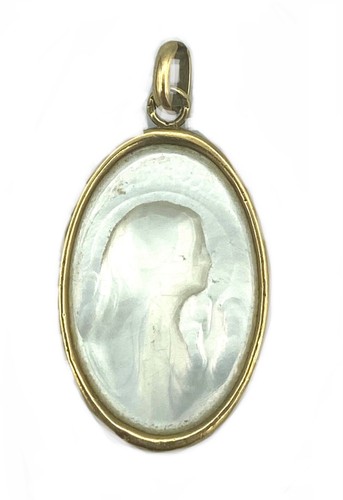 Medaillon nacre vierge - nacre,