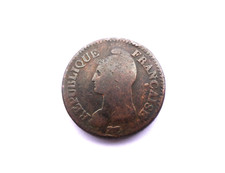 1 DECIME DUPRE L'AN 7 A ( 1798 ) , GRAND MODULE  .