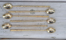 6 Cuillères Modèle à la russe style Vermeil (17 cm)