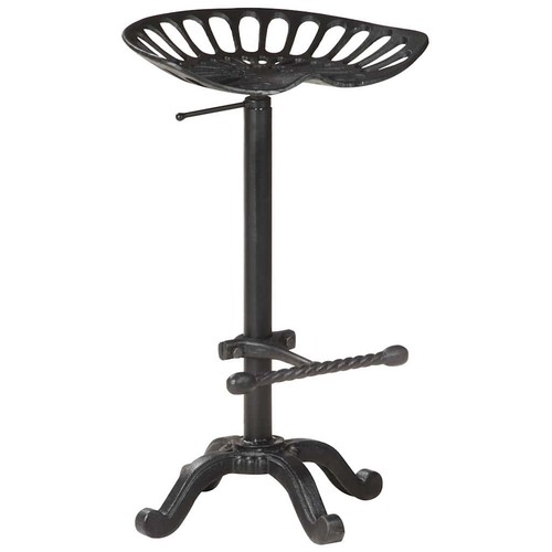 Tabouret bar noir fonte - de,