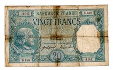 FRANCE Billet 20  FRANCS 22/7/1916 BAYARD  FAY°11 B.138 405
