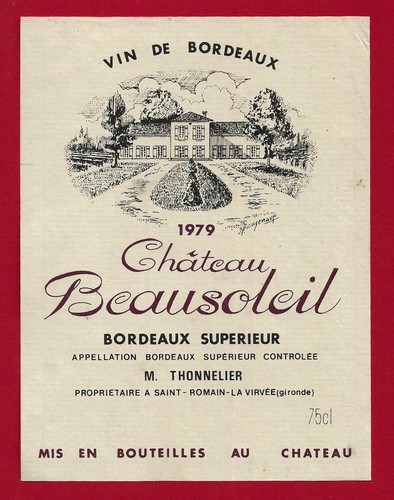 Etiquette label bordeaux - 82/13,