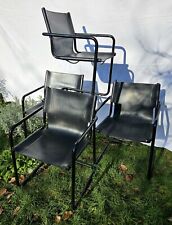 4 fauteuils MATTEO GRASSI cuir chaise design vintage matteograssi Marcel Breuer