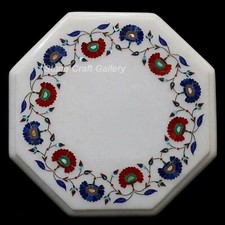 Table D'Angle En Marbre 12"