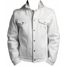 Homme cuir camionneur veste - camionneur,