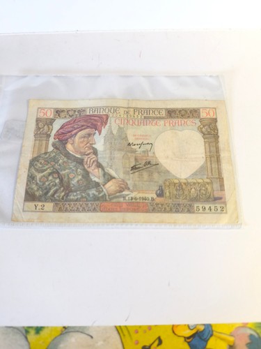 Billets france 50fr jacques - billets,